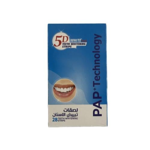 فايف دي وايت بلس لصقات تبييض الاسنان 28 لصقة