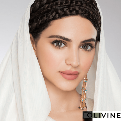 عدسات ملونة اوليفين من لنس مي