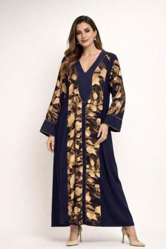 جلابية قطن على حرير