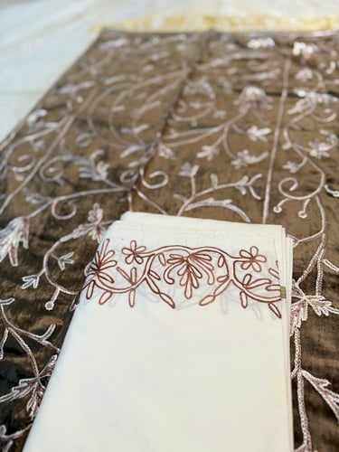 طقم شنطة صلاة كشميري شغل يدوي