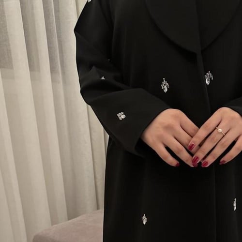 عباية كرستال فضي