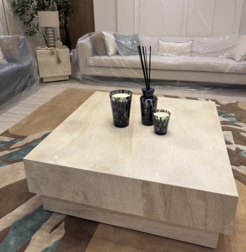 طقم طاولات ايطالي (بعجلات مخفية)