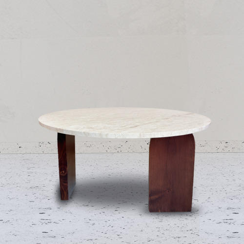 طاولة ترافنتينو دائري