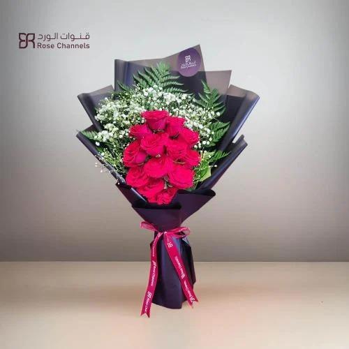 باقة ورورد حمراء