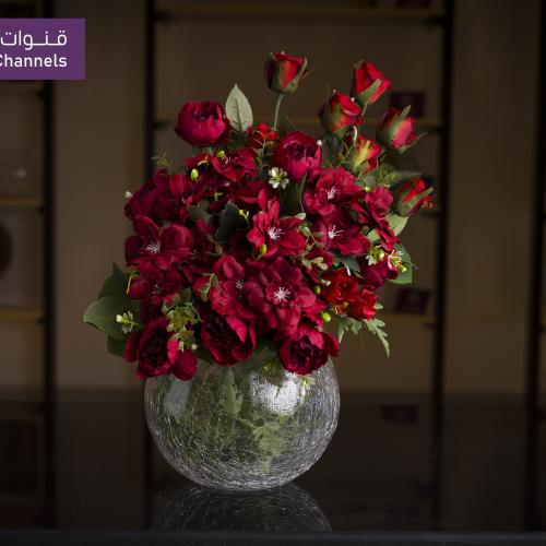 ورد احمر صناعي - RA006