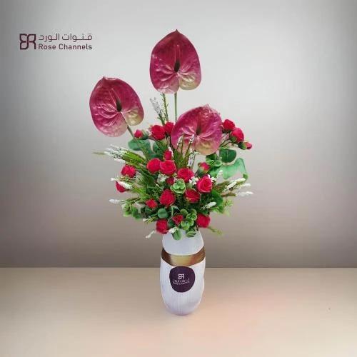 باقة ورد صناعي