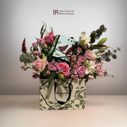 ورد شوكولاته أنوش بينك