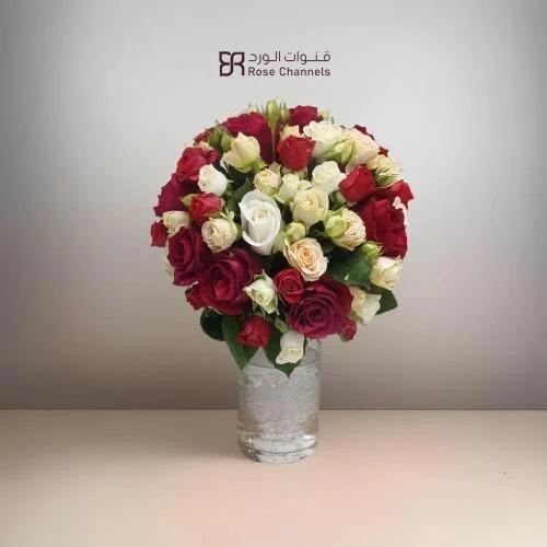 مزهرية ورود متنوعه