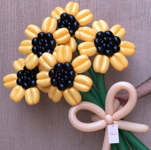 باقة بالونات الورد 6