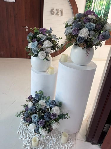 بكج الطاولات الرصاصي