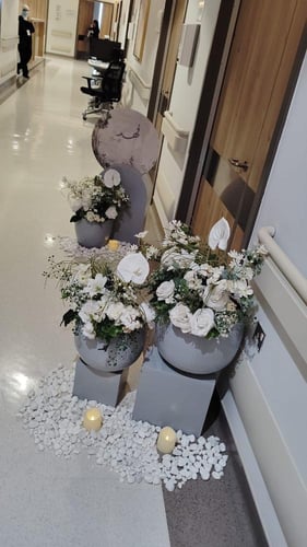 احواض الورد رصاصي