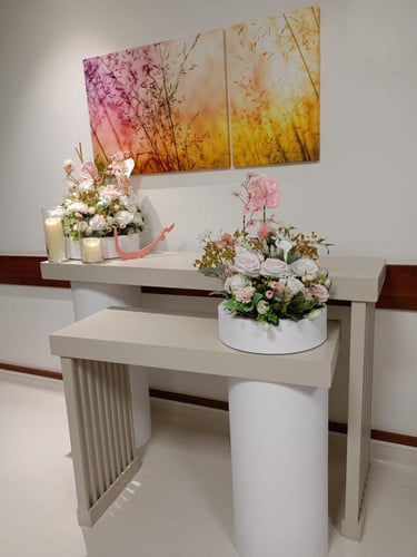 بكج الطاولات الرصاصي