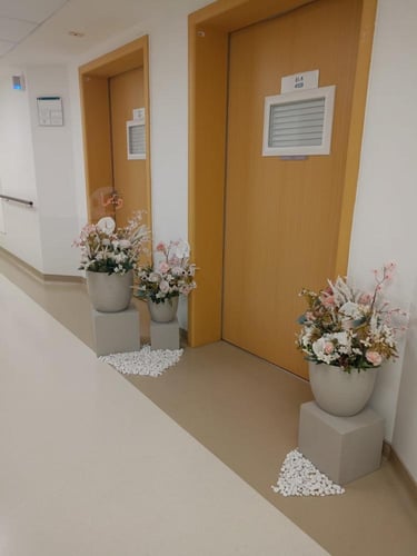 احواض الورد رصاصي