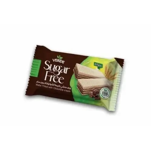 ويفر محشي بدون سكر مضاف 60 جم فيردي Verde Protein...