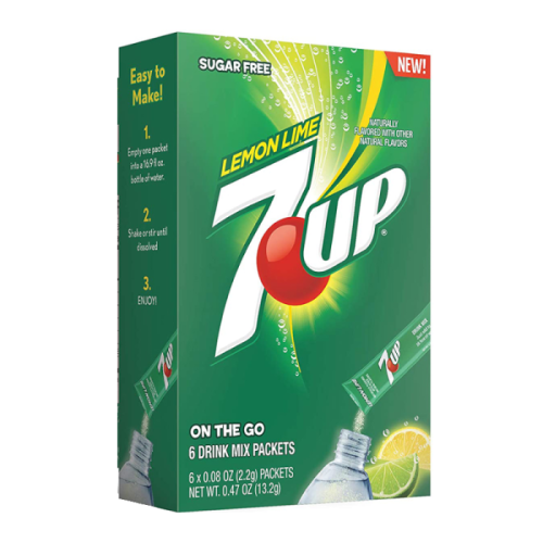 سفن اب بودرة شراب خالي السكر 7UP ZERO SUGAR