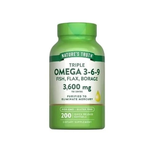 Triple Omega 3-6-9 Nature's Truth 200 capsules