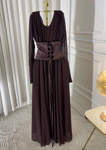 فستان ريتا بني