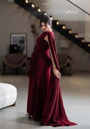 فستان جمان برغندي