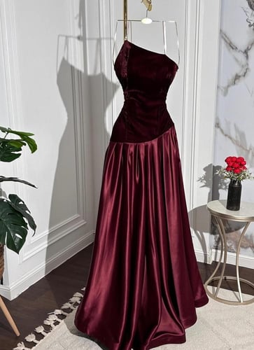 فستان برغندي