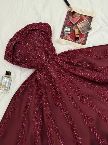 فستان برغندي