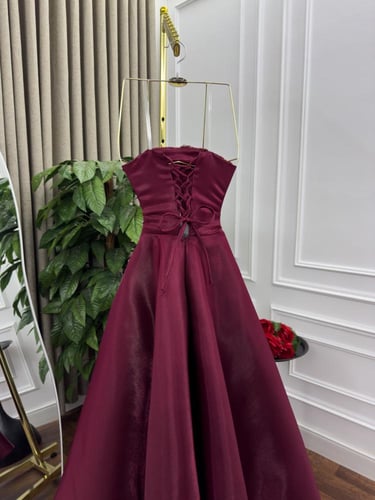 فستان برغندي