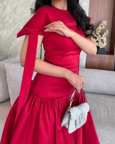 فستان برغندي راقي