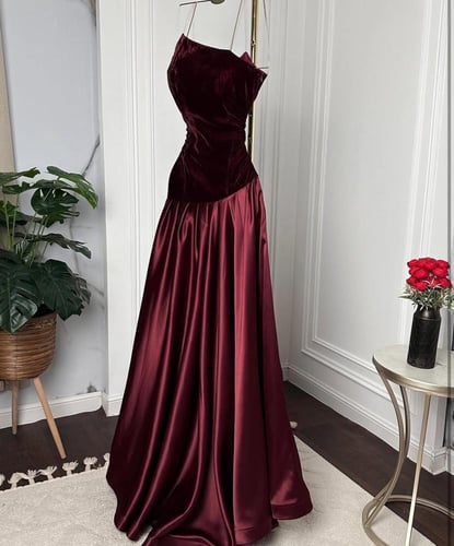 فستان برغندي