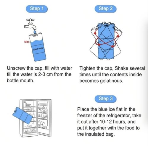 عبوة ثلج منحنية قابلة لاعادة الاستخدام