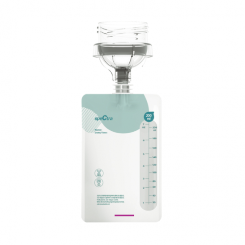 أكياس حفظ الحليب مع موصل - 10 أكياس