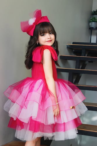 فستان طبقات فخم