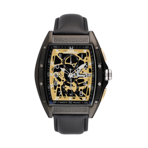 اللون: طلاء أسود أنيق للعلبة، مع قرص داخلي ذهبي مه...