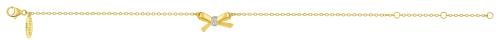 Gold plated bracelet with zirconia - DSB358Z18E -...