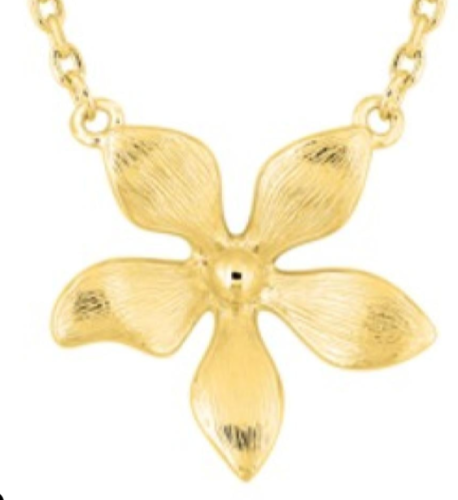 Gold plated necklace - DSC39245E - قلادة مطلية بال...