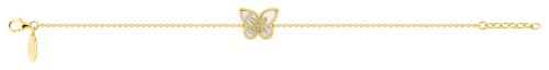 Gold plated bracelet with MOP and zirconia - DSB38...