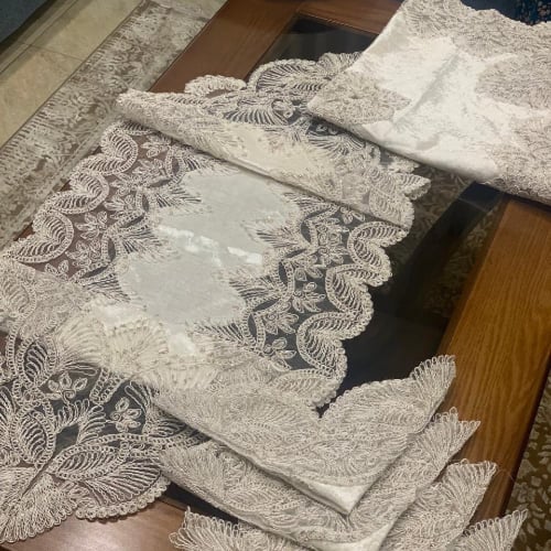 مفارش طاولات وسطية 6 قطع