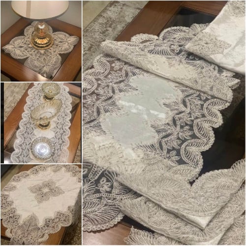 مفارش طاولات وسطية 6 قطع