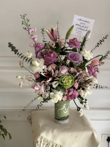 فازه ورد مع اسم