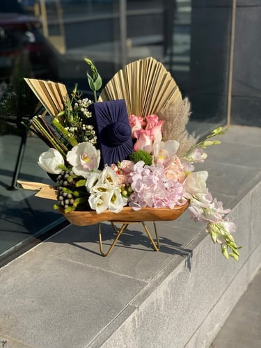 تنسيق الهديه على خشب تايلندي