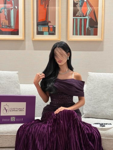 فستان أرجواني فينيسيا