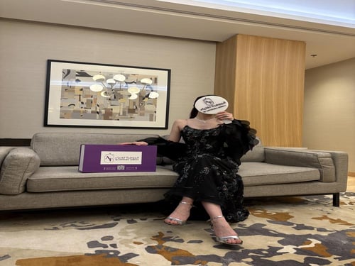 فستان سهرة حورية البحر (ميرميد) الفاخر بتطريز الكر...