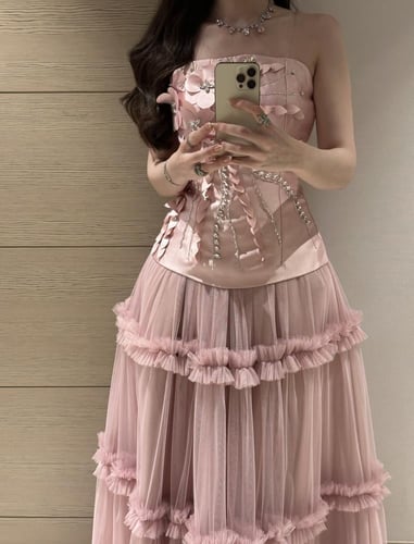 فستان سهره ميكادو مطرز فاخر1