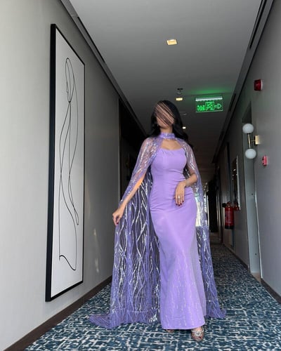 فستان موف شك