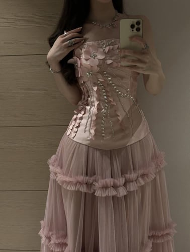 فستان سهره ميكادو مطرز فاخر1