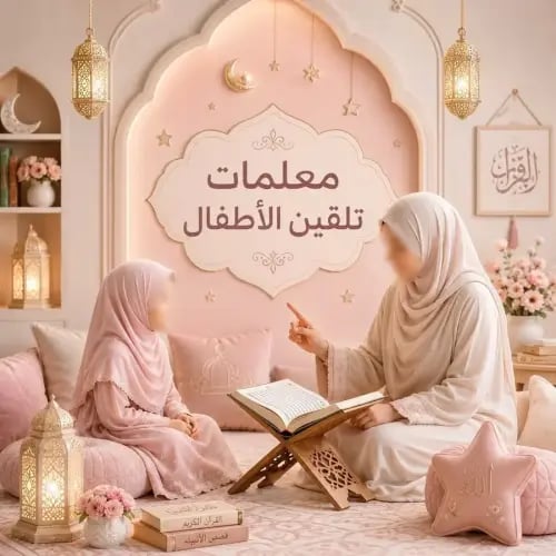 معلمة تلقين الأطفال ( ربع ساعة )