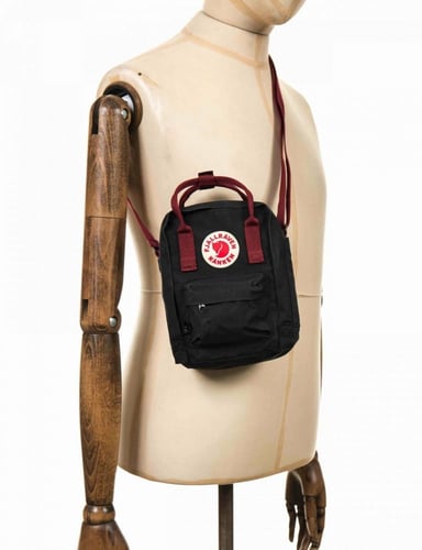 fjallraven kanken sling black ox red