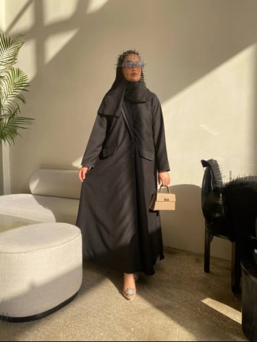 عباية بليزر كتان صيفي SB0071