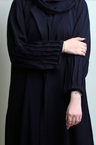 SB0067عبايه مع مرد داخلي