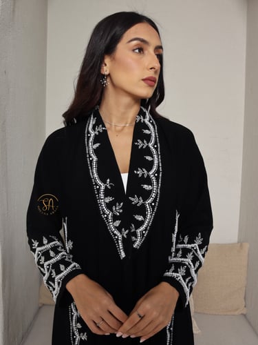 عبايات خليجية للمناسبات فاخره و مميزه بتطريزها الف...