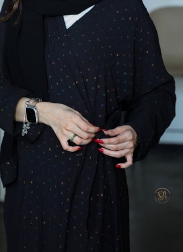 عباية قماش كريب ناعمه ومميزه