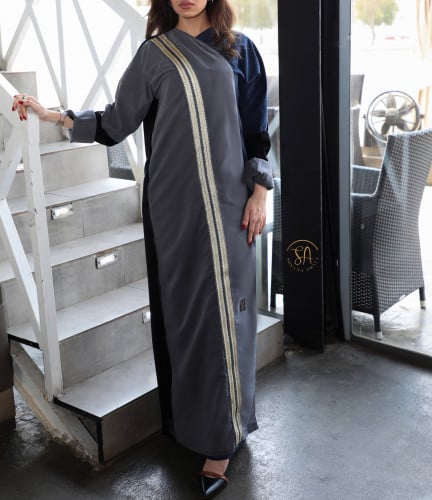 عبايه قماش حرير شمواه بألوان مميزه متناسقه بطقطق د...